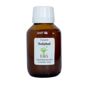 Flacon Solubol emulsifiant buvable.