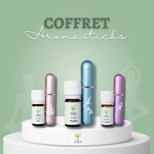 Aromastick essential oils set on display.